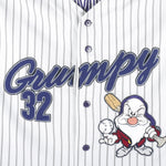 Disney - White Grumpy Baseball Jersey T-Shirt 1990s X-Large  Vintage Retro Baseball
