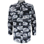 Vintage (Wrangler) - Horses Pattern Button-Up Long Sleeved Shirt X-Large