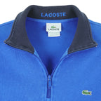 Lacoste - Blue 1/4 Zip Sweatshirt 1990s Medium Vintage Retro