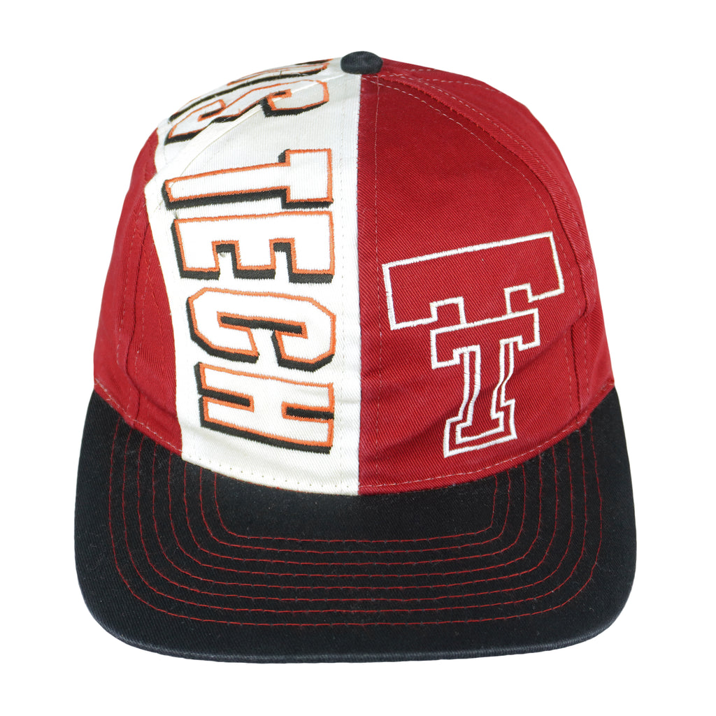 NCAA - Texas Tech Snapback Hat 1990s OSFA Vintage Retro College