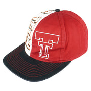 NCAA - Texas Tech Snapback Hat 1990s OSFA Vintage Retro College