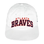 Starter - White Atlanta Braves Snapback Hat 1990s OSFA Vintage Retro Baseball