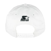 Starter - White Atlanta Braves Snapback Hat 1990s OSFA Vintage Retro Baseball