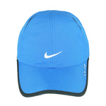 Nike - Blue Big Logo Adjustable Hat 1990s OSFA Vintage Retro