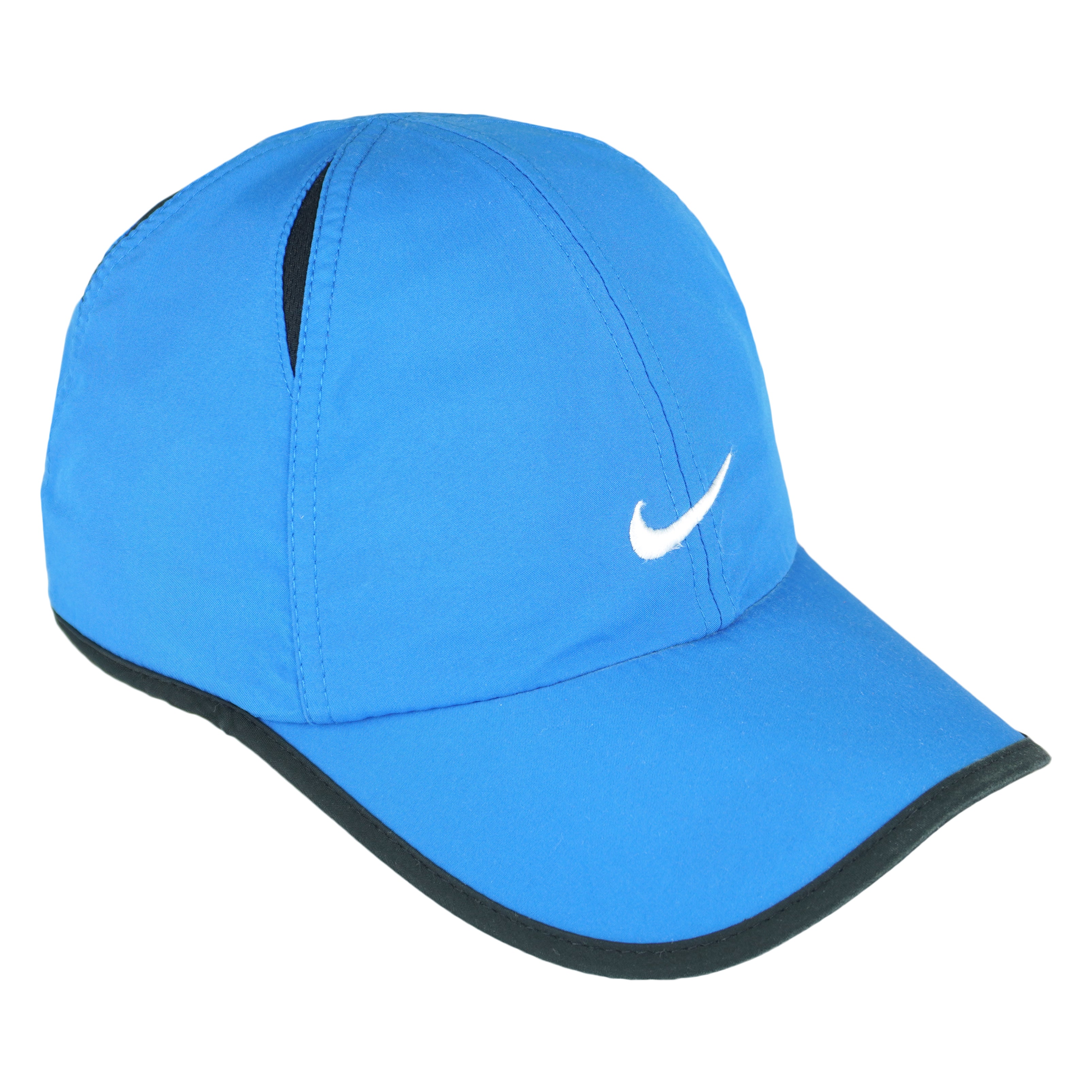 Nike - Blue Big Logo Adjustable Hat 1990s OSFA Vintage Retro