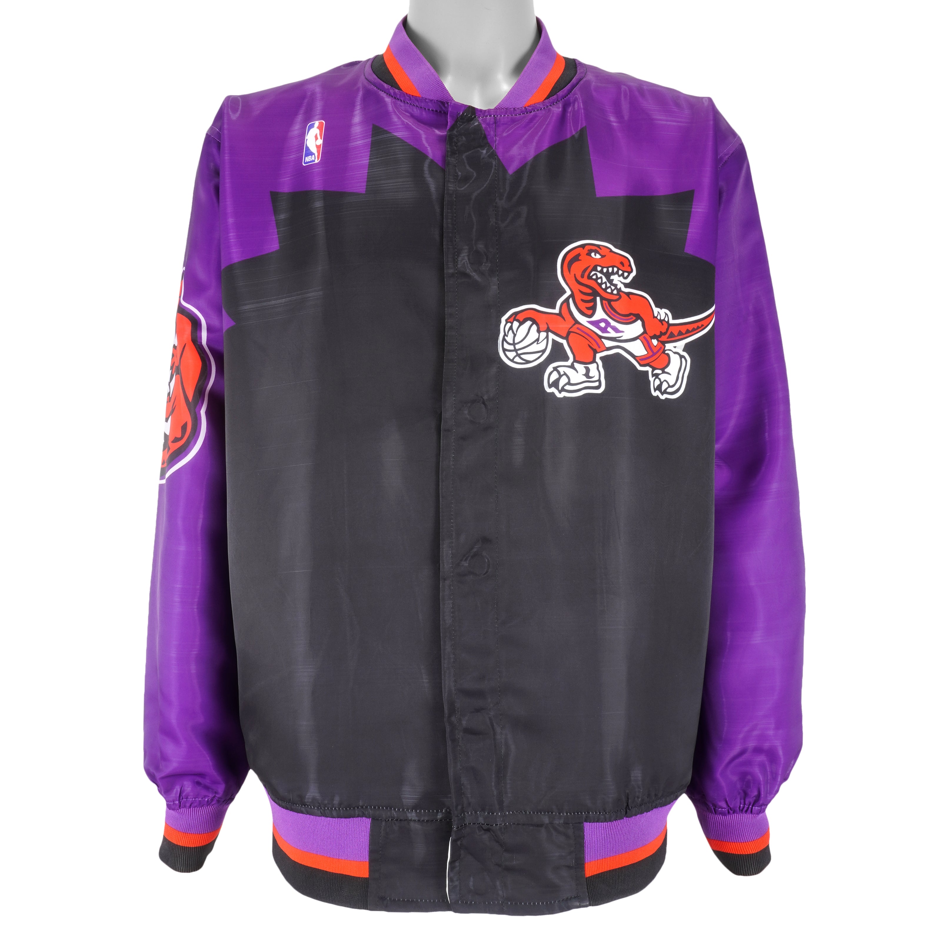 NBA - Toronto Raptors Button-Up Jacket 1990s Large Vintage Retro Basketball