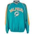 NFL - Miami Dolphins Big Logo Windbreaker 1990s Large Vintage Retro Football