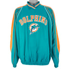 NFL - Miami Dolphins Big Logo Windbreaker 1990s Large Vintage Retro Football