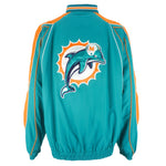 NFL - Miami Dolphins Big Logo Windbreaker 1990s Large Vintage Retro Football