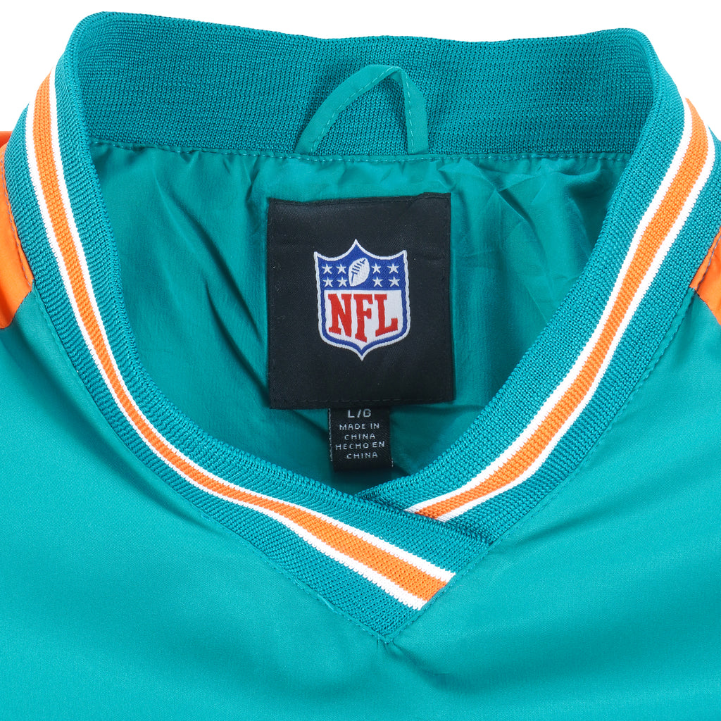 NFL - Miami Dolphins Big Logo Windbreaker 1990s Large Vintage Retro Football