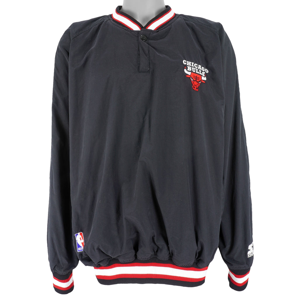 Starter - Chicago Bulls Pullover Windbreaker 1990s X-Large Vintage Retro Basketball