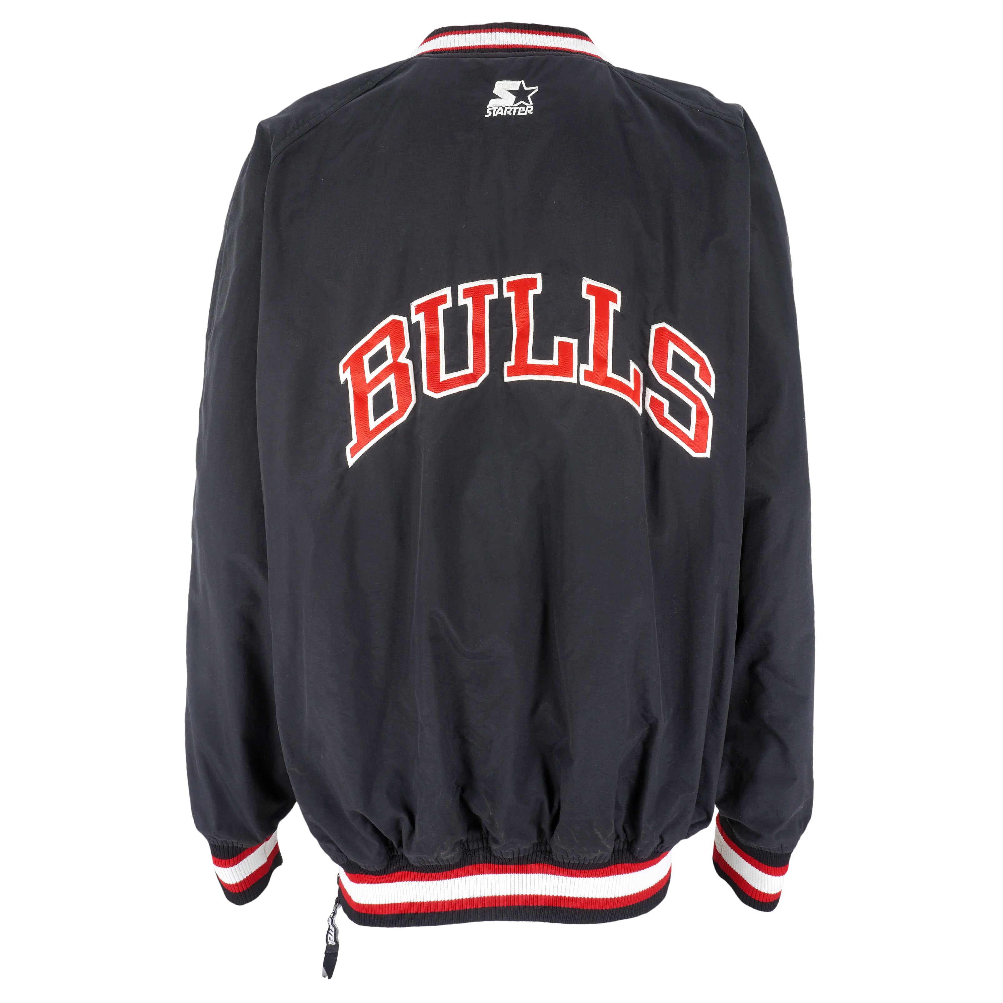 Starter - Chicago Bulls Pullover Windbreaker 1990s X-Large Vintage Retro Basketball