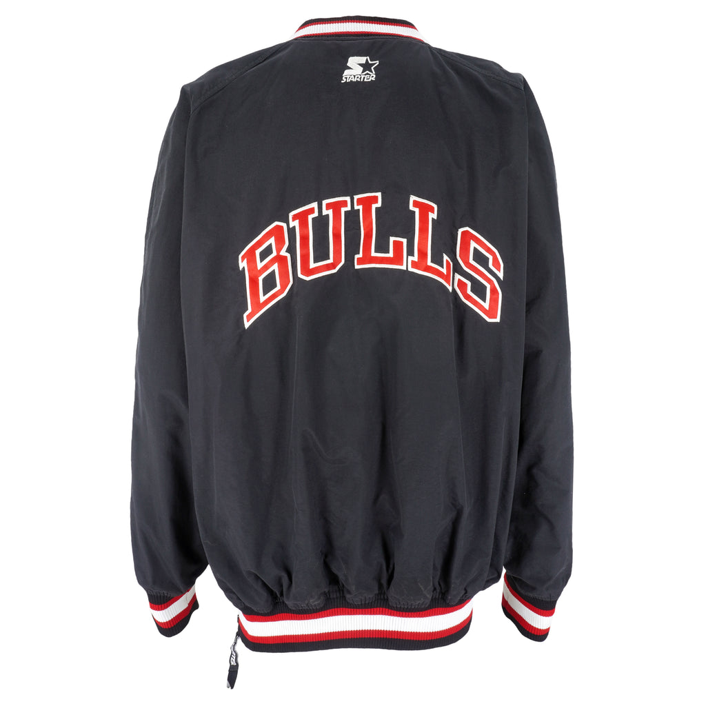 Starter - Chicago Bulls Pullover Windbreaker 1990s X-Large Vintage Retro Basketball
