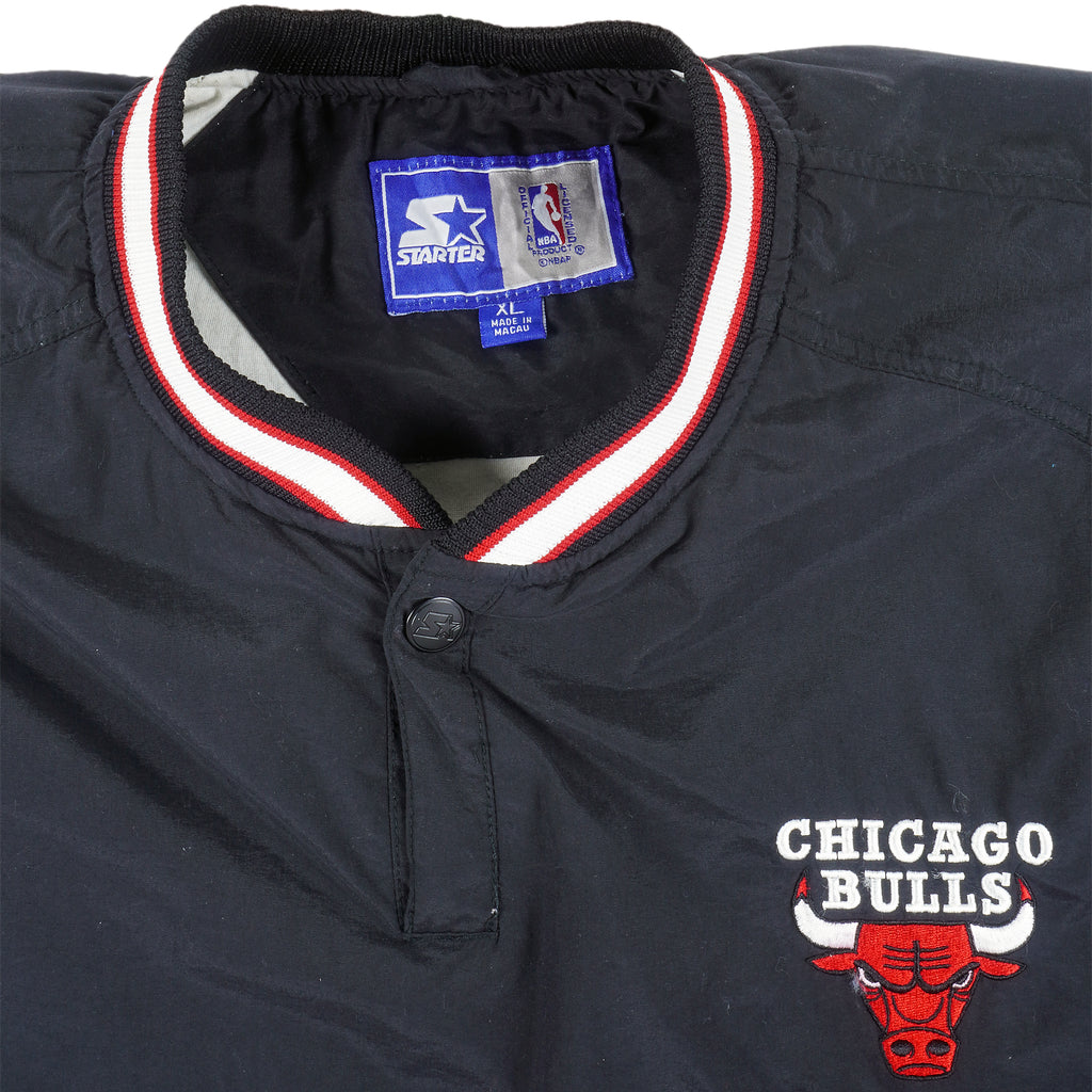 Starter - Chicago Bulls Pullover Windbreaker 1990s X-Large Vintage Retro Basketball