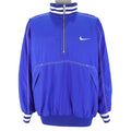 Nike  - Blue Embroidered Windbreaker 1990s Large Vintage Retro