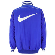 Nike  - Blue Embroidered Windbreaker 1990s Large Vintage Retro