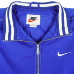 Nike  - Blue Embroidered Windbreaker 1990s Large Vintage Retro