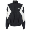 Reebok - B&W Zip-Up Windbreaker 1990s X-Large Vintage Retro