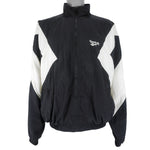 Reebok - B&W Zip-Up Windbreaker 1990s X-Large