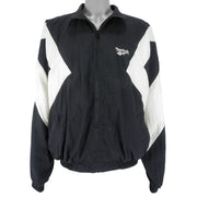 Reebok - B&W Zip-Up Windbreaker 1990s X-Large Vintage Retro