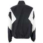 Reebok - B&W Zip-Up Windbreaker 1990s X-Large Vintage Retro