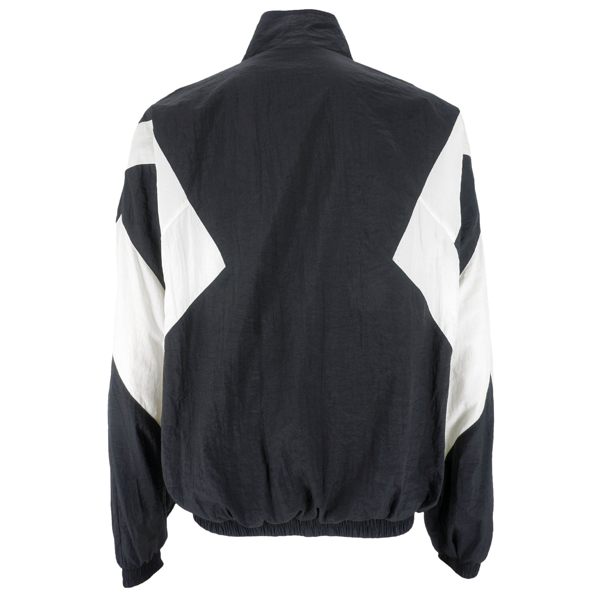 Reebok - B&W Zip-Up Windbreaker 1990s X-Large Vintage Retro