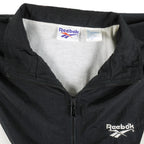 Reebok - B&W Zip-Up Windbreaker 1990s X-Large Vintage Retro