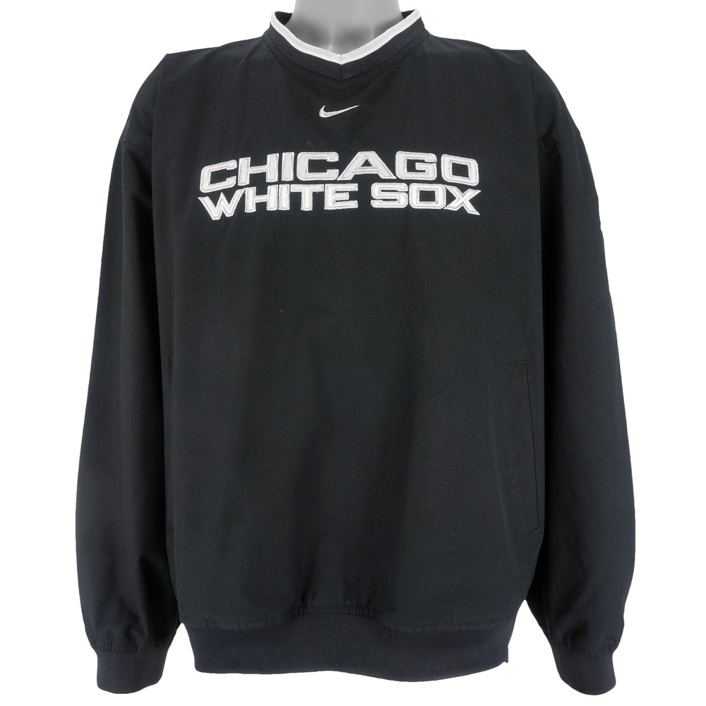 Nike - Chicago White Sox Big Spell-Out Windbreaker 1990s Large Vintage Retro