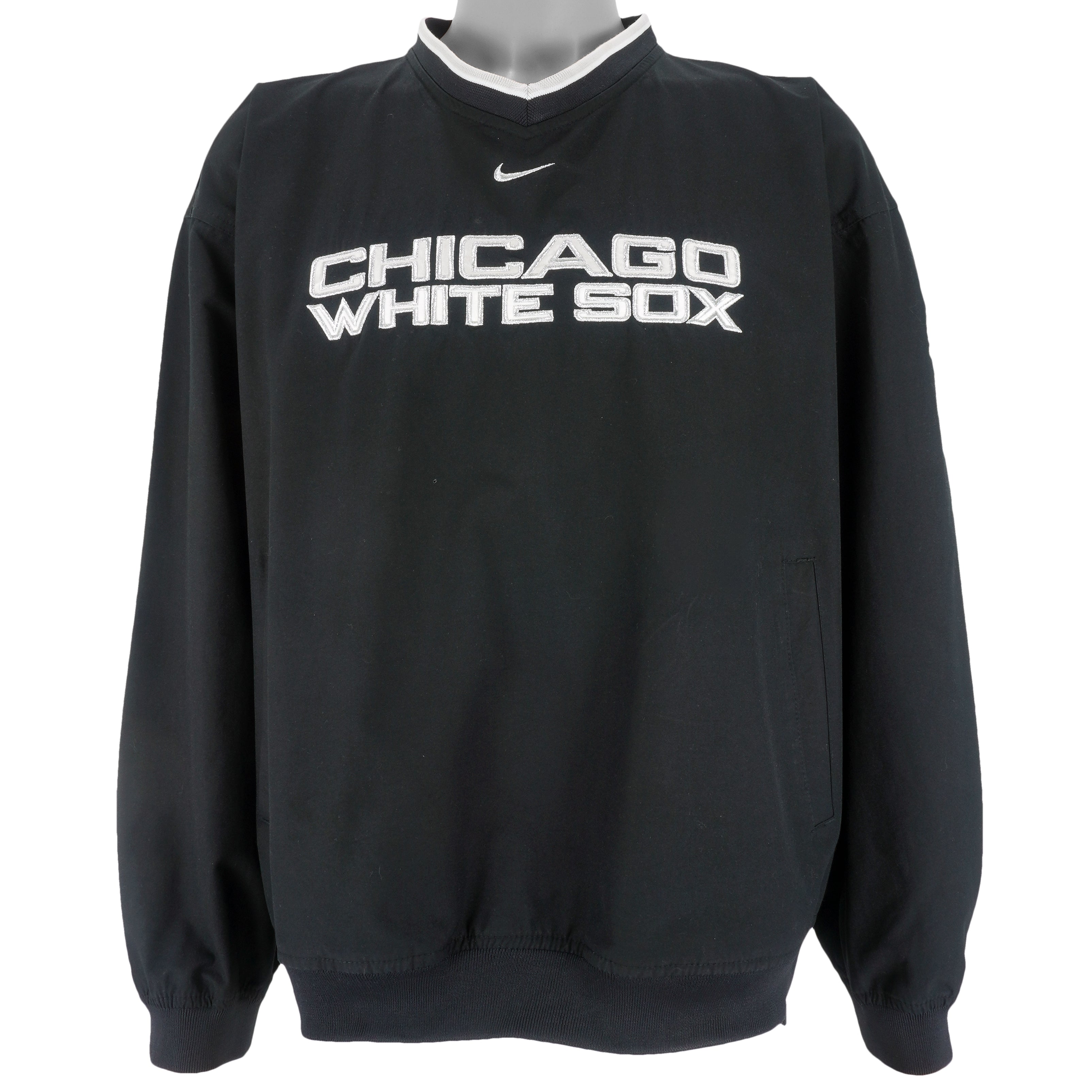 Nike - Chicago White Sox Big Spell-Out Windbreaker 1990s Large Vintage Retro