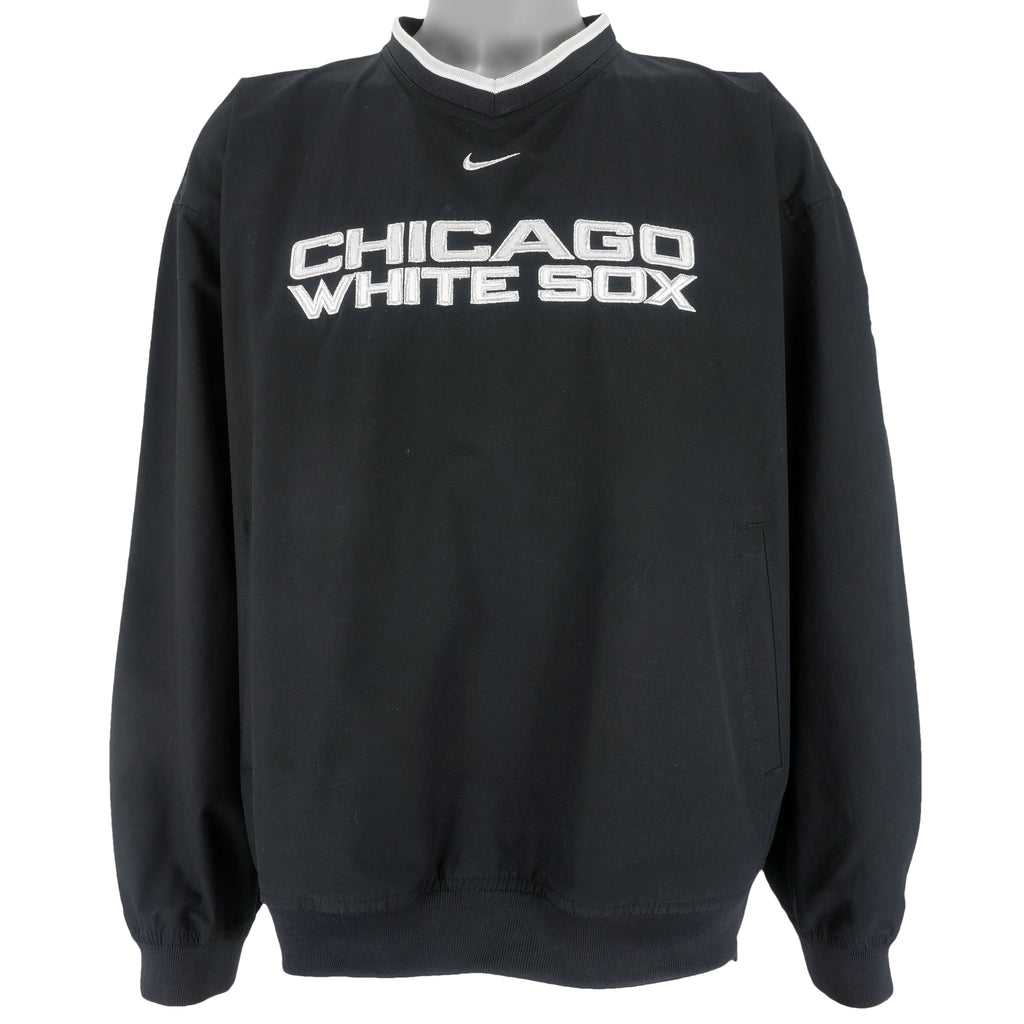 Nike - Chicago White Sox Big Spell-Out Windbreaker 1990s Large Vintage Retro