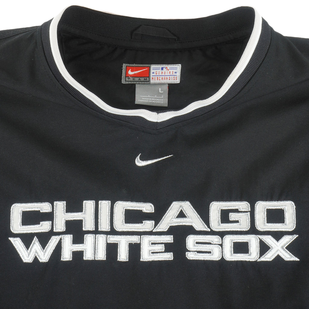 Nike - Chicago White Sox Big Spell-Out Windbreaker 1990s Large Vintage Retro