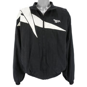 Reebok - B&W Kamikaze Windbreaker 1990s Large Vintage Retro