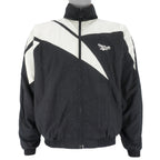 Reebok - B&W Kamikaze Windbreaker 1990s Small Vintage Retro