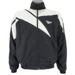 Reebok - B&W Kamikaze Windbreaker 1990s Small Vintage Retro