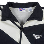 Reebok - B&W Kamikaze Windbreaker 1990s Small Vintage Retro