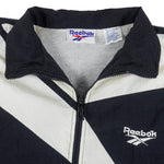 Reebok - B&W Kamikaze Windbreaker 1990s Small Vintage Retro