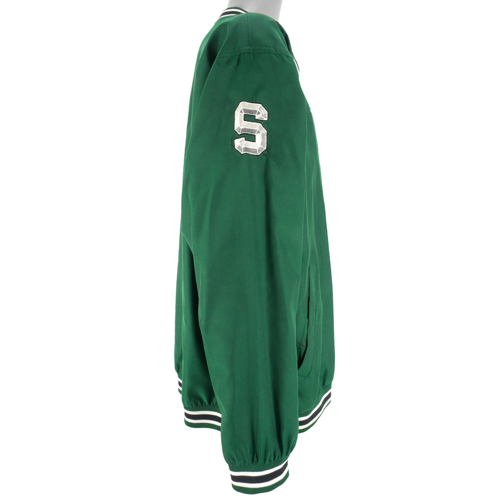 Reebok - Michigan State Spartans Pullover Windbreaker 1990s Large Vintage Retro Football