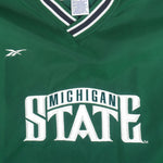 Reebok - Michigan State Spartans Pullover Windbreaker 1990s Large Vintage Retro Football