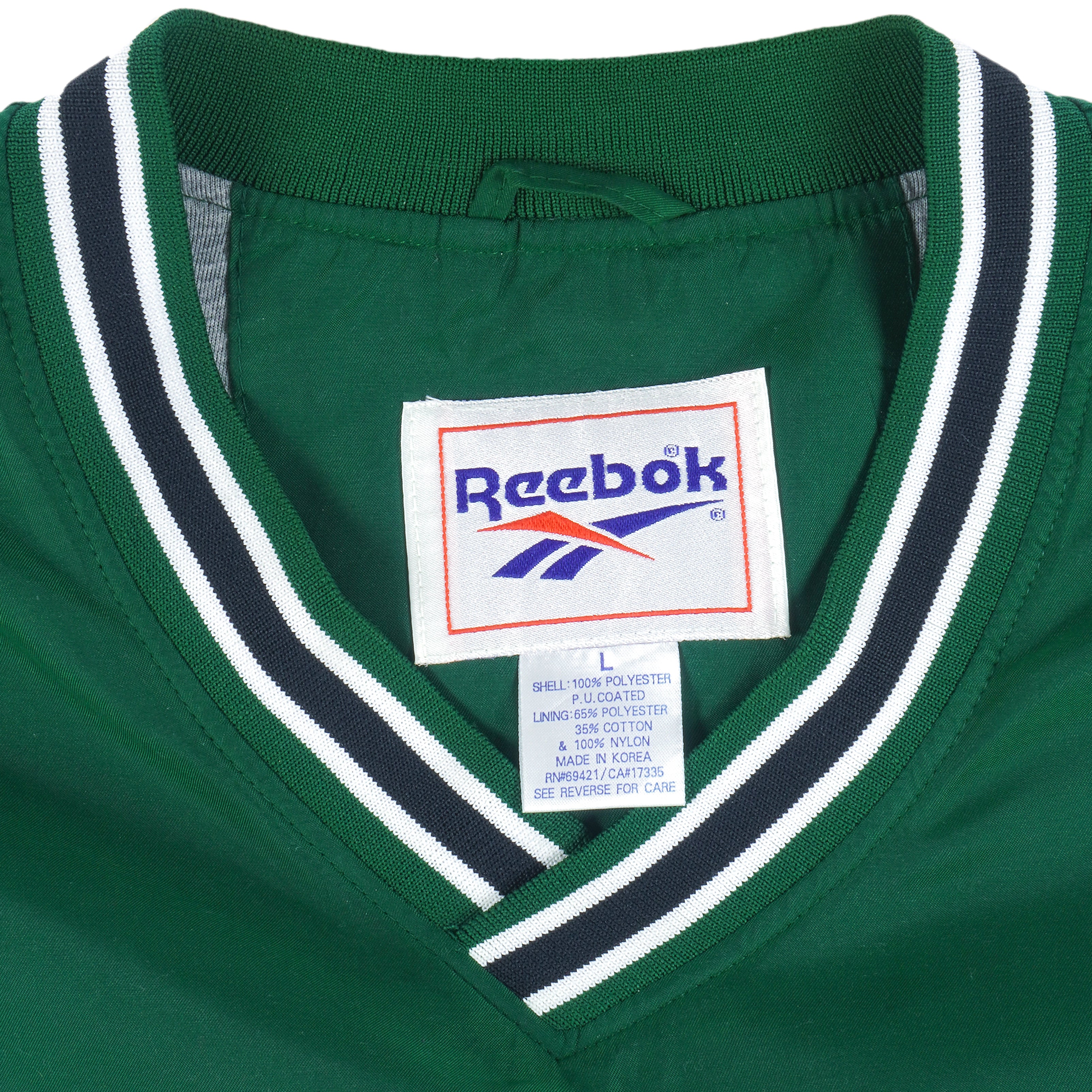 Reebok - Michigan State Spartans Pullover Windbreaker 1990s Large Vintage Retro Football