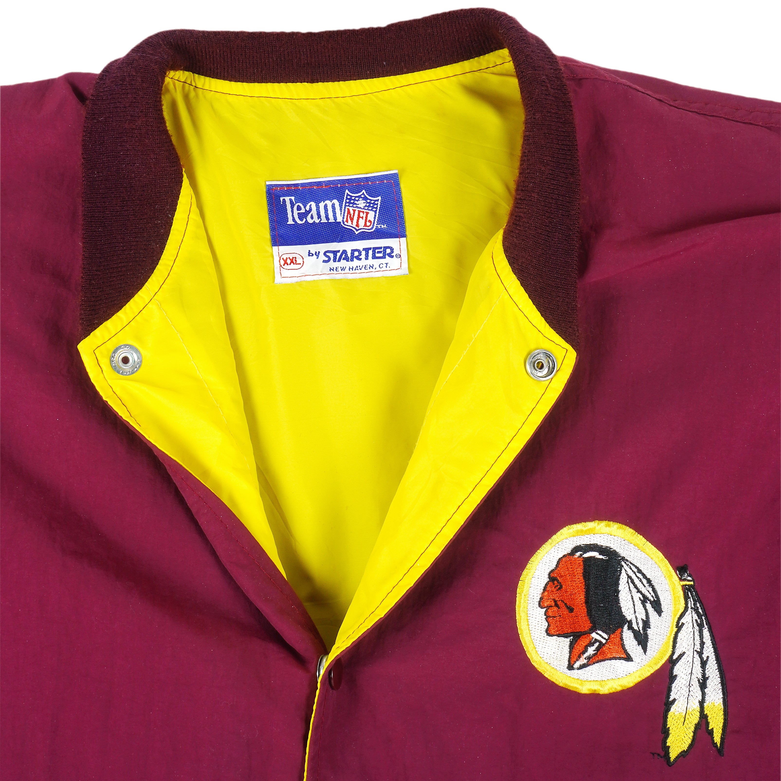 NFL (Starter) - Washington Redskins Button-Up Windbreaker 1990s XX-Large Vintage Retro Football