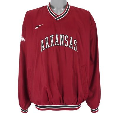 Reebok - Arkansas Razorbacks Pullover Windbreaker 1990s X-Large
