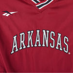 Reebok - Arkansas Razorbacks Spell-Out Windbreaker 1990s X-Large Vintage Retro Football