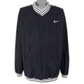Nike - Black Embroidered Windbreaker 1990s XX-Large Vintage Retro