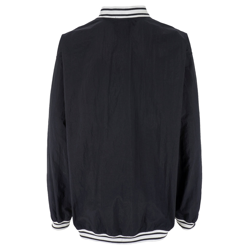 Nike - Black Embroidered Windbreaker 1990s XX-Large Vintage Retro