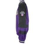 NFL (Pro Player) - Baltimore Ravens Reversible Windbreaker 1990s Large Vintage Retro Football