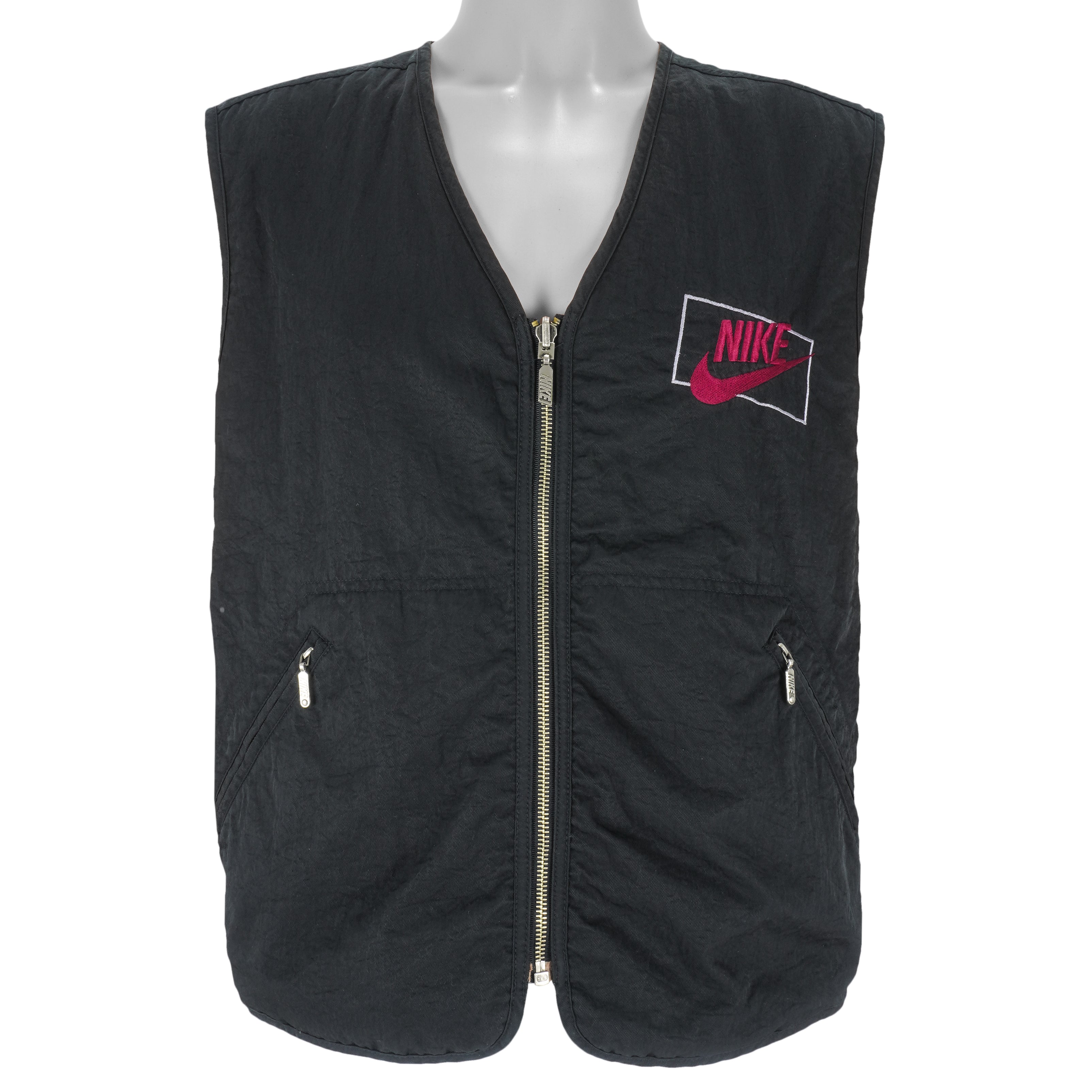 Nike - Black Reversible Vest T-Shirt 1990s Large Vintage Retro