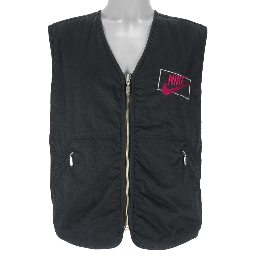 Nike - Black Reversible Vest T-Shirt 1990s Large Vintage Retro