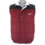 Nike - Red Puff Vest T-Shirt 1990s X-Large Vintage Retro