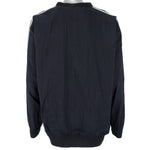 Adidas - Black Pullover Windbreaker 1990s Large Vintage Retro