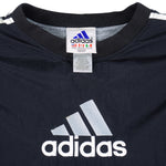 Adidas - Black Pullover Windbreaker 1990s Large Vintage Retro